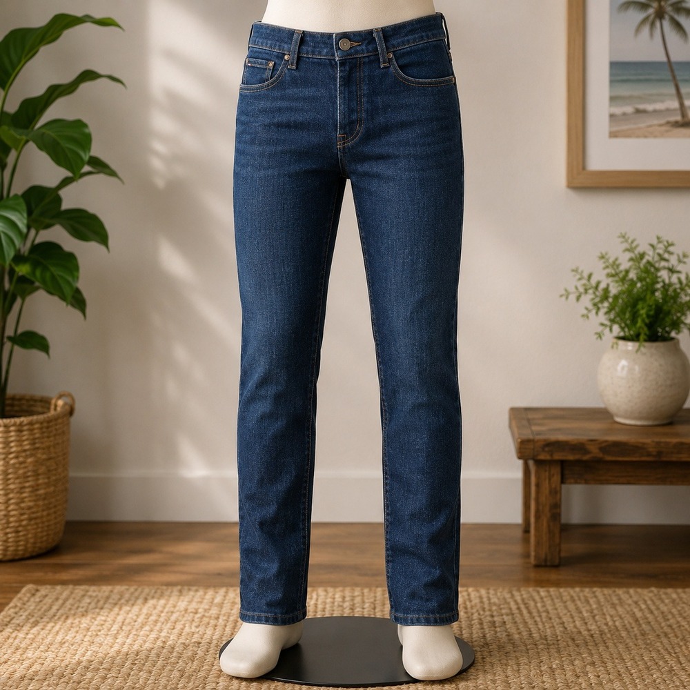 Tommy Hilfiger Denim Slim Fit Jeans Mens 30x30 Blue Dark Wash 1244 *STAINED*